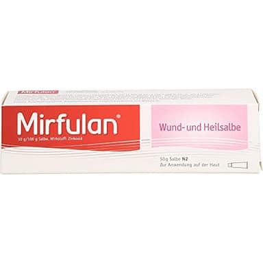Mirfulan® Wund- und Heilsalbe mit bewährter Formel bei wunder, gereizter & juckender Haut I beschleunigt Wundheilung, fördert Regenerationsprozess I Wundsalbe mit Zinkoxid für Erwachsene & Kinder