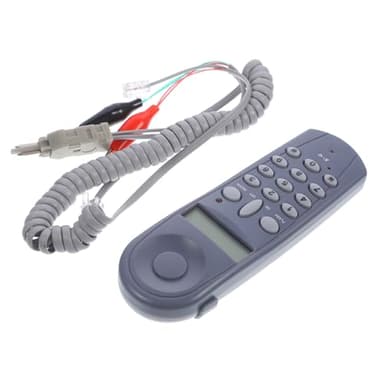 Baluue Telefonleitung Netzwerk kabeltester Vielseitiges Kabelprüfgerät für Festnetz und Netzwerk Zuverlässiger Telefonleitungsprüfer mit Mittellangem Kabel Robustes Material Geeignet für