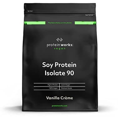 Soja Protein 90 Isolat | Vanillecreme | 100% Vegan, aus nachhaltigen Anbau | Fettarm, ohne Zuckerzusatz | Glutenfrei | THE PROTEIN WORKS | 2kg