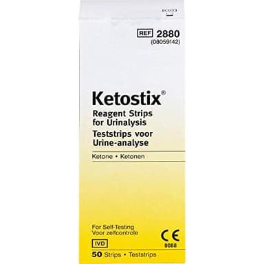 Bayer Ketostix® Keto-Teststreifen Urinteststreifen, Harnzucker, Ketose, 50 Stück