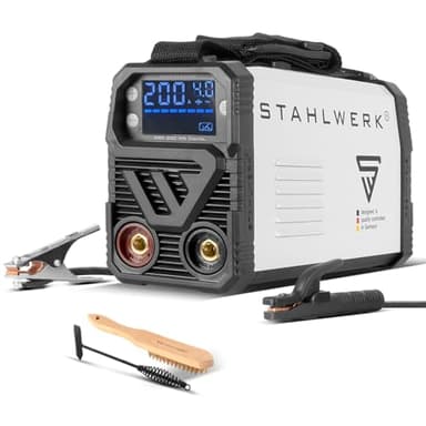 STAHLWERK Elektroden-Schweißgerät ARC 200 MD Digital – flexibel einsetzbar ohne Gas, kompakt, leicht, MMA, E-Hand, 200 A, Lift-TIG-Funktion, Smartkühlung, Überhitzungsschutz, Anti-Stick-Funktion