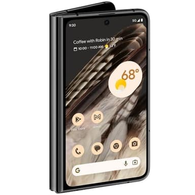 Google Pixel Fold 5G 256GB + 12GB RAM Factory Unlocked - Dual SIM (Nano-SIM + eSIM) - Faltbares Display Android Smartphone (Obsidian) (erneuert)
