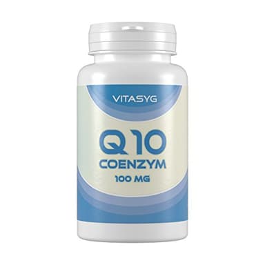Vitasyg Coenzym Q10 100mg - 120 vegane Kapseln - für 4 Monate Coenzym Q10-100mg Q10 pro vegane Kapsel - 120 Kapseln - Made in Germany - vegan - ohne Magnesiumstearat