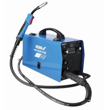 DEDRA Inverter-Schweißmaschine 200A IGBT MIG/MAG, mit WIG, MMA Funktion, TIG-Methode, HOT START Funktion, ANTI STICK System, ARC FORCE System, LCD-Display