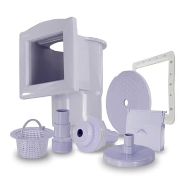 Paradies Pool Skimmer Set, Einbauskimmer inkl. Einlaufdüse & weiterem Zubehör, Farbe Lavendel