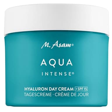 M. Asam AQUA INTENSE Hyaluron Day Cream SPF 15 (50 ml) – Parfümfreie Feuchtigkeitscreme, 120h Feuchtigkeitskomplex, Gesichtscreme mit Anti-Falten-Effekt, Tagescreme mit Hyaluron, Gesichtscreme