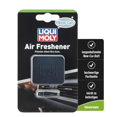 LIQUI MOLY Air Freshener New Car, Art.-Nr. 21831 I 1x Auto Duft Innenraum zur Befestigung am Lüftungsgitter I Lufterfrischer Auto mit hochwertigen Parfümölen und langanhaltendendem Neuwagenduft