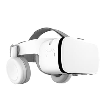 3D Virtual Reality VR-Headset mit Hi-Fi Bluetooth-Audio, IMAX VR-Brille für Filme & Videospiele | Kompatibel mit 4,7–6,5" Smartphones- (Weiß)