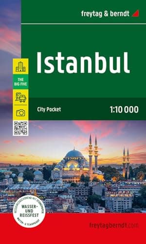 Istanbul, Stadtplan 1:10.000, freytag & berndt: City Pocket, Innenstadtplan, wasserfest und reißfest (freytag & berndt Stadtplan)
