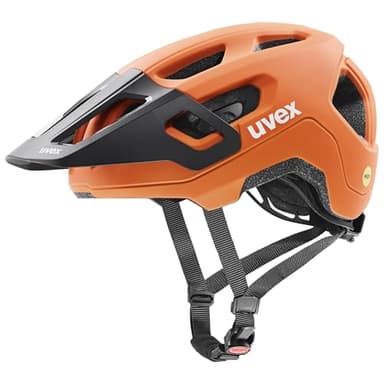 uvex react jr. MIPS - leichter Fahrradhelm für Kinder - individuelle Größenanpassung - MIPS-Sysytem - papaya - 52-56 cm