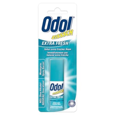 Odol Mundspray Extra Fresh, 15ml, Mundspray ohne Treibgas, Sofort extra frischer Atem, für eine starke Mundhygiene, Alkoholfrei