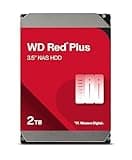 WD Red Plus 2TB NAS 3.5" Interne Festplatte - 5400 RPM Klasse, SATA 6 Gb/s, CMR, 64MB Cache