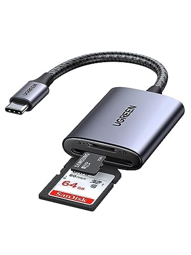 UGREEN USB C 170MB/S Kartenleser SD Micro SD Card Reader Kartenlesegerät USB C Card Reader kompatibel mit iPhone 17 Serien, Galaxy S25 Serie, iPad Pro/iPad Air, MacBook Pro/MacBook Air usw (SD 3.0)