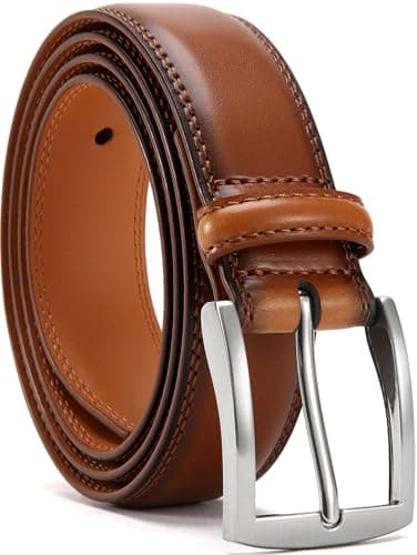 YOORAN Gürtel Herren,Ledergürtel Herren, 33 mm breit, Geeignet Für Herrenjeans und Anzüge,Länge kürzbar