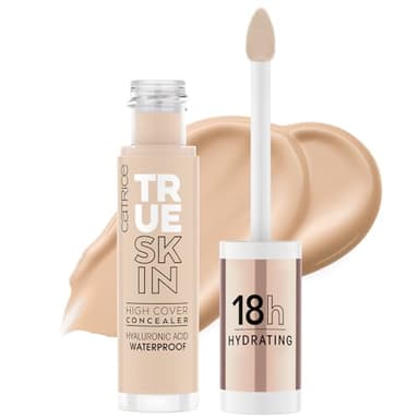 Catrice True Skin High Cover Concealer, Nr. 010, Nude, Anti-Pickel, feuchtigkeitsspendend, natürlich, für trockene Haut, vegan, ölfrei, wasserfest, ohne Alkohol, 1er Pack (4.5ml)