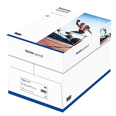 inapa Drucker-/Kopierpapier tecno Speed: 80 g/m², A4, weiß, 2500 Blatt - schnell und staufrei drucken