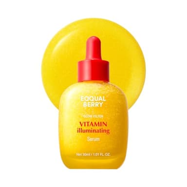 "EQQUALBERRY Vitamin C Illuminating Serum - Aufhellendes Serum mit Acerola und Niacinamid, stärkt die Hautbarriere, spendet Feuchtigkeit mit Ceramid und Hyaluronsäure, 30 ml