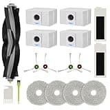 17-teiliges Zubehör-Set für Ecovacs Deebot T20 Omni Saugroboter, Ersatzteile, Hauptbürste, Seitenbürste, Filter, Wischpads, Staubbeutel