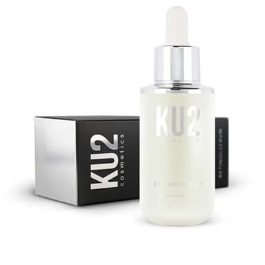 KU2 Cosmetics Retinol Serum – Hochwirksames Anti-Aging Serum mit Retinol & Vitamin E – Regenerierende Gesichtspflege gegen Falten & Pigmentflecken – Made in Germany, 30 ml
