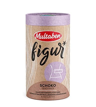 Multaben Diät Shake – proteinreicher Abnehm Shake für eine Eiweiß Diät – Schoko-Geschmack mit Vitaminen und Mineralstoffen – sättigender Diät Drink als hochwertiger Nahrungsersatz - 440g