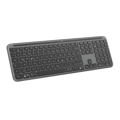 Logitech Signature Slim K950 kabellose Tastatur, schlankes Design, Wechseln zwischen Geräten beim Tippen, leises Tippen, Bluetooth, Multi-OS, Windows, Mac, Chrome, DEU QWERTZ-Layout, Graphit