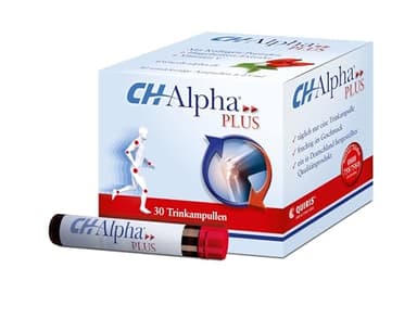 CH-Alpha PLUS Kollagen Trinkampullen | Premium Trinkkollagen mit hochwertigen Peptiden, Hagebuttenextrakt & Vitamin C | glutenfrei, laktosefrei, ohne Gentechnik | Monatskur 30 Ampullen