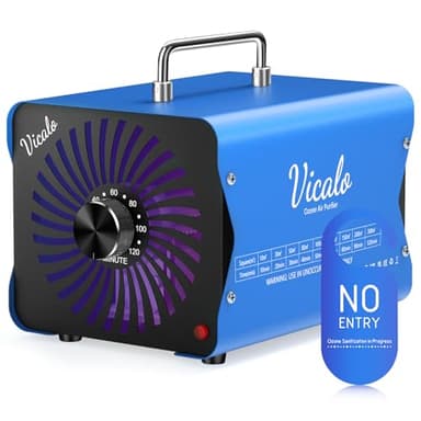 Vicalo Ozongenerator 30000mg/h, Ozongerät Industrieller O3 Ozon Luftreiniger, Ozongenerator Auto mit 120 Min Timer für 300㎡ Geruchskiller Geruchsneutralisierer für Büro/Wohnung/Rauch/Haustiergerüche