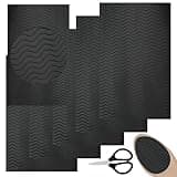 6 Stück Anti Rutsch Sohle Pads mit Eine Schere, Selbstklebende Rutschfester Gummischuhboden, Anti Rutsch Sohle für Alle Größen Schneidbar, Schuhsohlen Protektoren für Schuhsohlen Reparatur