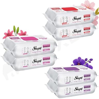 Sleepy Reinigungstücher für den täglichen Oberflächeneinsatz Reinigungstuch 6x100 Stück (Mix Flower Serie)