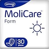 MoliCare Form Day: Anatomisch geformte Inkontinenz-Vorlage für Frauen und Männer bei moderater Urin- und Stuhlinkontinenz, 30 Stück