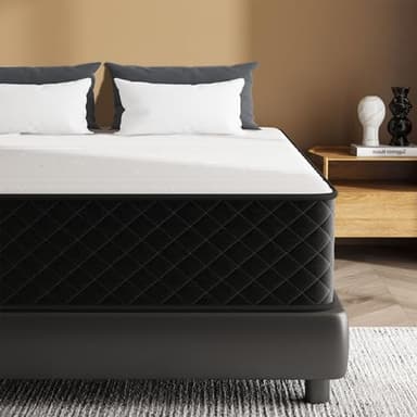 MOLPHIT Matratze Extra Fest 90x200cm Härtegrad H5 H4 mit Oeko-TEX Zertifiziert, Höhe 25 cm Taschenfederkernmatratze, 7 Zonen Hybrid-Matratze mit Individuelle Federkern & Memory-Schaum