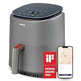 COSORI Lite Heißluftfritteuse 3.8L, 7 Multifunktionen, MAX 230 Grad, WiFi verbunden, airfryer XL, Heissluftfritteuse klein, 100+ PDF Rezepte,1500W Spülmaschinenfest, Hellgrau