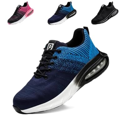 S3 Sicherheitsschuhe Herren Leicht Sommer Arbeitsschuhe Herren 43 Stahlkappenschuhe Sportlich Schutzschuhe Sicherheit Sneaker Turnschuhe Kevlar Atmungsaktiv Safety Shoes rutschfeste Schwarz