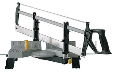 Stanley automatische Gehrungslade aus Metall mit Säge / Feinsäge mit Universalsägeblatt 13 Zähne/Zoll / 30, 45, 60 & 90° Winkel / 1-20-800