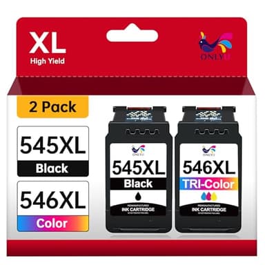 ONLYU PG 545XL CL546XL Ersatz für Canon Druckerpatronen 545 546 XL Kompatibel für Canon Pixma TS3350 für Pixma TS3450 TS3451 TS3452 TS3150 TS3351 TR4550 TR4650 MX495(Schwarz, Farbe)