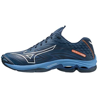Mizuno Wave Lightning Z7, Unisex, Erwachsene, DarkDenim/White/BlueJasper, 45 EU, Darkdenim White Bluejasper, 45 EU