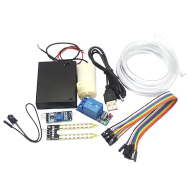 KEALLANS Automatisches Bewässerungsmodul DIY Set Automatisches Bewässerungsmodul Bodenfeuchtigkeitserkennung Automatisches Wasserpumpen,