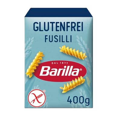 Barilla Pasta Nudeln Glutenfreie Fusilli aus köstlichem Mais und Reis – perfekt für Menschen mit Zöliakie oder Glutenunverträglichkeit 400 g
