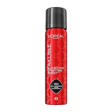 L'Oréal Paris Setting Spray zum Fixieren von Make up, Transferfest in 3 Sekunden, Fixier-Spray für bis zu 36 Stunden Halt, 3-Second Setting Mist, 1 x 75 ml