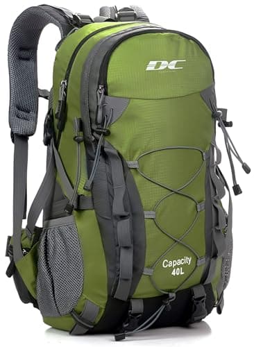 DCmount Wanderrucksack 40l Damen Herren Rucksack Wasserdicht Reiserucksack mit Regenschutz
