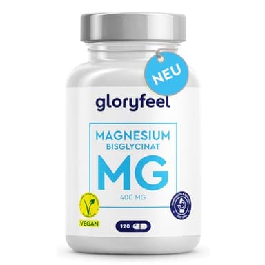 Magnesium Bisglycinat Hochdosiert - Für Muskeln, Knochen und Elektrolytgleichgewicht - Höchste Bioverfügbarkeit - 120 Kapseln Magnesium Glycinat ohne Zusätze - Vegan & Laborgeprüft