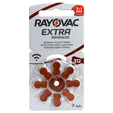 Rayovac Extra 312-80 Hörgerätebatterien, 10x8 Batterien