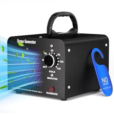 Ozongenerator 30,000mg/h, Ozonisator Industrieller Ozongerät O3 mit 120 Min Timer Ozon Luftreiniger Ozongerät bis zu 300㎡ O3 Ozonisator für Auto Garagen Wohnung Hotels Küche Haustiere Gerüche