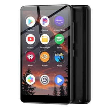 160GB MP3 Player mit Bluetooth und WiFi, MP3 Player Spotify, Android 13, 4,02 Zoll 1080P Touchscreen MP4 Player, tragbarer Musikplayer, Audible, Amazon Music, Player Store, erweiterbar auf bis zu 1TB