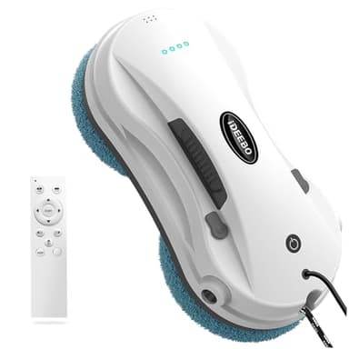 iDEEBO Fensterputzroboter, Fensterroboter mit 2-Fach Sprühsystem, Automatischem Wegplanung, Mehrfachschutz, Fensterreiniger Roboter Elektrisch für Reinigung verschiedener Arten von Fenster