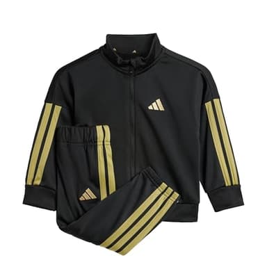 adidas Unisex Baby ESSENTIALS CLIMACOOL TRACKSUIT, Black/Gold Metallic, 3-4 Years