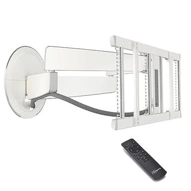 Vogel's TVM 7675 Premium Elektrische TV Wandhalterung für 40-77 Zoll Fernseher, Innovative Motorisierte TV Halterung schwenkbar bis zu 120°, Max 35 kg, VESA bis zu 600x400, Weiß
