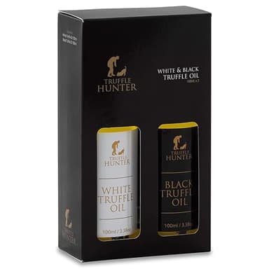 TruffleHunter - Premium Schwarzes und Weißes Trüffelöl im Set - 100 ml x 2