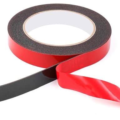 sundrerfect Doppelseitiges Klebeband extra stark, wasserdicht und hitzebeständig, 5m Länge, 0,5cm Breite, multifunktional für Wand, LED-Bänder und Autos