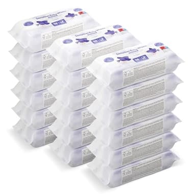 by Amazon Sensitive Babytücher, Unparfümiert, 1008 Feuchttücher, 18er-Packung á 56 Stück (Zuvor eine Marke von Mama Bear, gleiches Produkt)